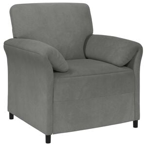 vidaXL Sof&aacute; de una plaza Gris oscuro 88 x 83 x 95 cm Terciopelo