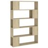 vidaXL Librer&iacute;a separador contrachapada roble Sonoma 100x24x155 cm