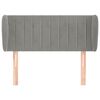 vidaXL Cabecero de terciopelo gris claro 103x23x78/88 cm