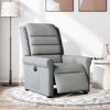 vidaXL Sillón reclinable eléctrico tela gris claro