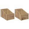 vidaXL Caja de discos LP 2 uds. Roble artisan 18 x 32 x 18 cm