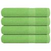 vidaXL Toallas de sauna FROGN 4 uds verde manzana 80x200 cm 360 g/m&sup2;