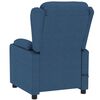 vidaXL Sill&oacute;n de masaje elevable de tela azul