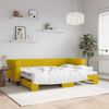 vidaXL Sof&aacute; cama nido terciopelo amarillo 80x200 cm