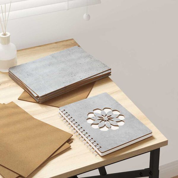 vidaXL Paneles Decorativos 50 pcs Gris hormigón 21 x 30 x 0.3 cm