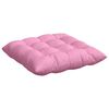 vidaXL Cojines para asiento 2 pcs Rosa 40 x 40 x 6 cm tela