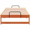 vidaXL Estructura de cama Marr&oacute;n 90 x 190 cm Madera de pino macizo