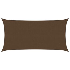 vidaXL Toldo de vela HDPE marr&oacute;n 160 g/m&sup2; 2x4 m