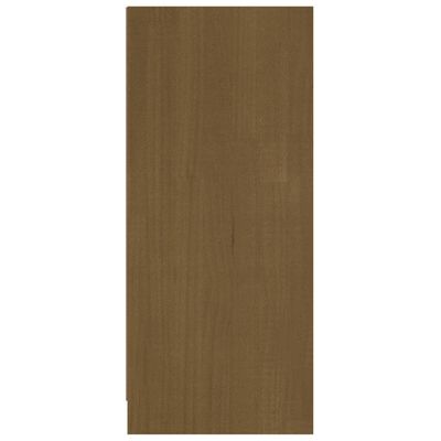 vidaXL Aparador madera maciza de pino marrón miel 70x33x76 cm
