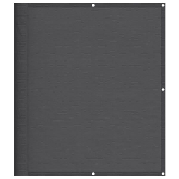vidaXL Pantalla de balc&oacute;n 100% poli&eacute;ster Oxford antracita 120x800 cm