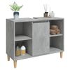 vidaXL Armario de lavabo madera contrachapada gris hormig&oacute;n 80x33x60cm