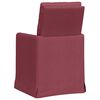 vidaXL Sillas de comedor 2 pcs Rojo vino tinto 57 x 67 x 98 cm tela