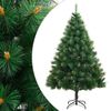 vidaXL &Aacute;rbol de Navidad artificial con bisagras y soporte 150 cm