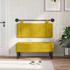 vidaXL Cabecera Colgante Amarillo 110 x 55 x 5 cm Terciopelo