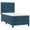 vidaXL Cama box spring con colch&oacute;n terciopelo azul oscuro 100x200 cm