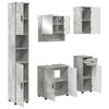 vidaXL Juego de muebles de ba&ntilde;o 5 uds. Gris Concreto 61 x 35 x 64 cm