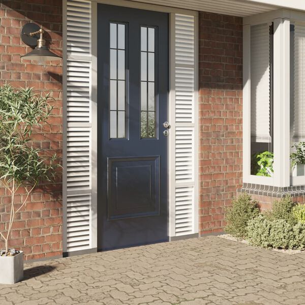 vidaXL L&aacute;mina de ventana esmerilada patr&oacute;n de rayas PVC 90x500 cm