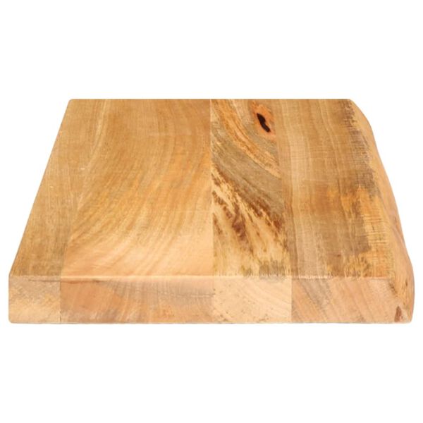 vidaXL Tablero de mesa borde natural madera maciza mango 60x30x3,8 cm