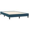 vidaXL Cama box spring con colch&oacute;n terciopelo azul oscuro 120x210 cm
