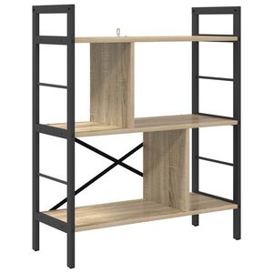 vidaXL Estante de libros 5 niveles 75 x 30 x 91 cm Roble Sonoma