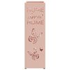 vidaXL Soporte para sombrilla Rosa 15.5 x 15.5 x 49 cm Metal