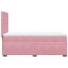 vidaXL Cama box spring con colch&oacute;n terciopelo rosa 90x190 cm