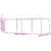 vidaXL Carpa de Fiesta Rojo 600 x 300 x 255 cm PE y acero