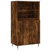 vidaXL Aparador alto madera contrachapada roble ahumado 60x36x110 cm