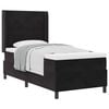 vidaXL Cama tipo Box Spring con colch&oacute;n Negro 80 x 200 cm Terciopelo