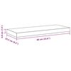 vidaXL Estantes flotantes de pared 2 uds MDF blanco 60x23,5x3,8 cm