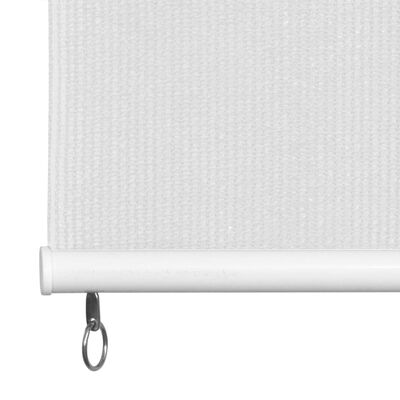 vidaXL Persiana enrollable de exterior HDPE blanca 60x140 cm