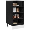 vidaXL Gabinete Base de Cocina Roble negro 40 x 44,5 x 81,5 cm