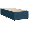 vidaXL Cama box spring con colch&oacute;n terciopelo azul 90x200 cm