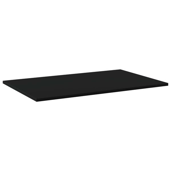 vidaXL Estantes para estanter&iacute;a 4 uds contrachapada negro 80x50x1,5 cm