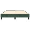 vidaXL Estructura Estructura de cama con somier terciopelo verde oscuro 140x200 cm