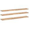 vidaXL Estante flotante 3 uds madera acacia acabado aceite 120x20x2 cm