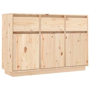 vidaXL Aparador de madera maciza de pino 111x36x75 cm