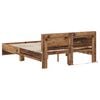 vidaXL Estructura de cama con cabecera Madera Vieja 135 x 190 cm