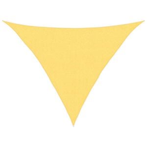 vidaXL Toldo de vela beige HDPE 160 g/m&sup2; 2,5x2,5x3,5 m