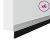 vidaXL Sellos de cepillo de puerta atornillables 6 pcs Plateado 100 cm