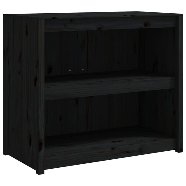 vidaXL Mueble de cocina exterior madera maciza pino negro 106x55x92 cm