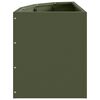 vidaXL Macetero de Esquina Verde oliva 30 x 30 x 35 cm Acero