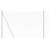vidaXL Poste de Valla Plateado 25 x 1,6 m (malla de 13 mm) Acero