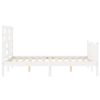vidaXL Estructura de cama sin colch&oacute;n madera de pino blanca 140x190 cm