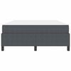 vidaXL Estructura de cama con colch&oacute;n Gris oscuro 140 x 190 cm tela