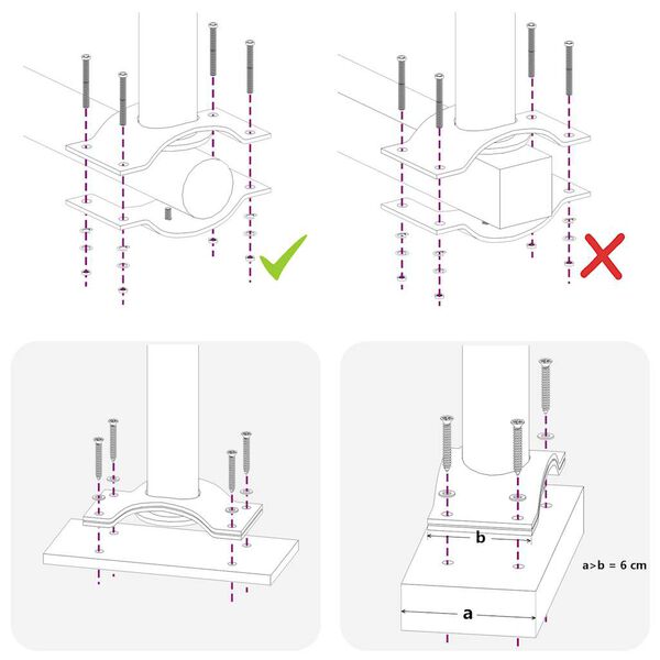 vidaXL Toldo lateral retráctil de jardín marrón 100x300 cm