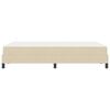 vidaXL Cama tipo Box Spring con colch&oacute;n Crema 120 x 200 cm tela