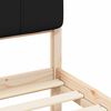 vidaXL Estructura de Cama con Cabecera Tapizada Negro 100 x 200 cm