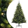 vidaXL &Aacute;rbol de Navidad Artificial Plegable 300 LEDs Verde 240 cm