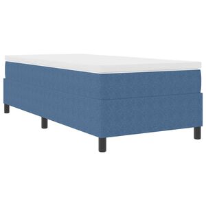 vidaXL Cama tipo Box Spring Azul y 100 x 200 cm Tela de Pana